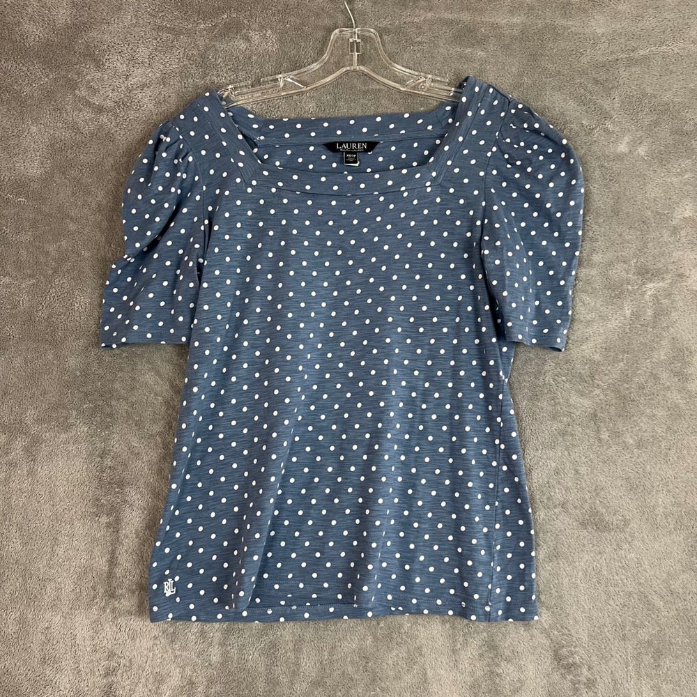 Ralph Lauren Black Label Puff Sleeve T Shirt Womens XS‎ Casual Preppy